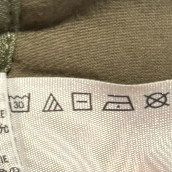 ABERCROMBRIE & FITCH Sz 4 Jumpsuit Linen Blend Wide Leg Cropped Zipper Lace Up - Picture 11 of 13